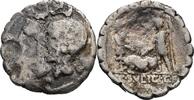 Römisches Reich - Republik Denar serratus C. Sulpicius C.f. Galba 106 BC -