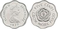 Seychellen 5 Cents Seychellen, Elisabeth II. 1952-2022, 5 Cents 1972 -