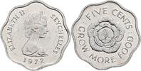 Seychellen 5 Cents Seychellen, Elisabeth II. 1952-2022, 5 Cents 1972 -