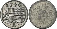 Erzbistum Salzburg 1 Pfennig Leopold Anton Eleutherius Freiherr von Firmian 1727-1744 -