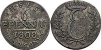 Sachsen-Coburg-Saalfeld 6 Pfennig Ernst 1806-1826 -