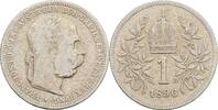 Kaisertum Österreich 1 Krone Kaiser Franz Joseph I. 1848-1916 -