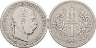 Kaisertum Österreich 1 Krone Kaiser Franz Joseph I. 1848-1916 -