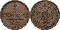 Kaisertum Österreich 1/4 Kreuzer Kaiser Franz Joseph I. 1848-1916 -