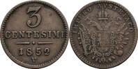 Kaisertum Österreich 3 Centesimi Kaiser Franz Joseph I. 1848-1916 -