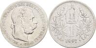 Kaisertum Österreich 1 Krone Kaiser Franz Joseph I. 1848-1916 -