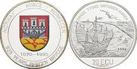 Norwegen Silbermedaille 20 Ecu 925 Jahre Stadt Bergen -
