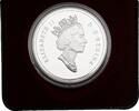 Kanada, Elizabeth II. 1 Dollar 25. Jahrestag Titelgewinn Eishockeyturnier gegen Sowjetunion -