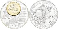 Litauen Medaille auf die anstehenden Euro Länder / Europa auf dem Stier -