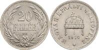 Kaisertum Österreich 20 Filler Franz Joseph I. 1848-1916 -