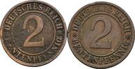 Deutsches Reich Lot 2 Stück 2 Rentenpfennig -