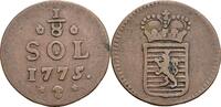 RDR, Habsburg 1/8 Sol Maria Theresia 1740-1780 / Brüssel für Luxemburg -