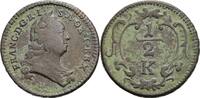 RDR Habsburg 1/2 Kreuzer Franz I. Stephan 1745-1765 -