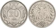 Kaisertum Österreich 20 Heller Franz Joseph I. 1848-1916 -