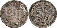 20 Pfennig 1887 E Deutsches Reich  ss