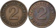 Deutsches Reich Lot 2 Stück 2 Rentenpfennig -