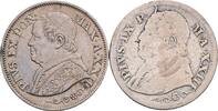 Italien-Kirchenstaat Vatikan Lot 2 Stück 10 Soldi Papst Pius IX.1846-1870 -