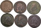 RDR Habsburg Lot 6 Stück 1/4 Kreuzer Joseph II. als Alleinregent 1780-1790 -