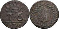 Italien - Neapel/Sizilien 5 Tornesi Ferdinand IV. de Borbone 1759-1816 -