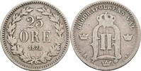 Schweden 25 Öre seltener Jahrgang! Oskar II. 1872-1907 -