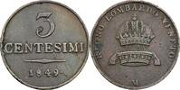 Kaisertum Österreich 3 Centesimi Franz Joseph I. 1848-1916 -