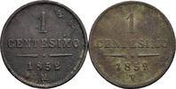 Kaisertum Österreich Lot 2 Stück 1 Centesimo Franz Joseph I. 1848-1916 -
