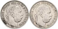 Kaisertum Österreich Franz Joseph 2 Stück 1 Korona Franz Joseph I. 1848-1916 -