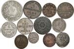 Altdeutschland Lot 11 Stück Münzen Silber/Kupfer -