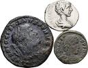 ROM, Kaiserzeit Lot Denar, Folles Valens 364-378 / Caracalla 198-217 / Diocletianus 284-305 -