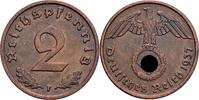 Deutsches Drittes Reich 2 Reichspfennig 1937 F Deutsches Drittes Reich, ... 2,50 EUR  zzgl. 8,90 EUR Versand