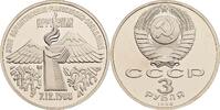 Russland 3 Rubel 1989 Russland, 3 Rubel 1989 PP in Kapsel, angelaufen 8,00 EUR  zzgl. 8,90 EUR Versand