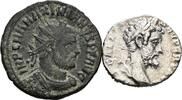 ROM Lot 2 Stk. Denar, Antoninian Septimius Severus 193-211, Maximianus 286-310 -