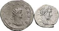 ROM Lot 2 Stk. Denar, Antoninian Septimius Severus 193-211, Gallienus 259-268 -