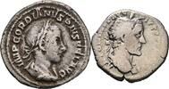 ROM Lot 2 Stk. Denare Antoninus Pius 138-161, Gordianus III. Pius 238-244 -