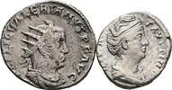 ROM, Kaiserzeit Denar, Antoninian Faustina +141, Frau des Antonius Pius, Valerianus I. 253-260 -