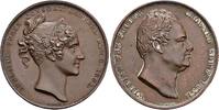Großbritannien Bronzemedaille auf die Krönung von William IV. (1830-1837) / RRR! -
