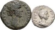 Lot Denar, As  ROM, Kaiserzeit Julia Maesa, Großmutter d. Elagabalus 218-225/Faustina I. Frau d. Antoninus Pius s/ss-
