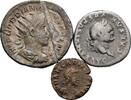 Lot Denar, Antoninian, AE Münze  ROM, Kaiserzeit Vespasianus 69-79, Gordianus III. Pius 238-244, Arcadius 383-408 s/ss-