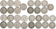 Schweiz Lot 15 Stück 20 Rappen div. Jahrgänge von 1884 bis 1975 -