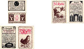 Österreich, Eferding 50,30,15 Heller Notgeldscheine Hendlserie / inklusive Einsteckkarte mit Schutzfolie -