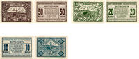 Österreich, Haigermoos 50,20,10 Heller Notgeldscheine / inklusive Einsteckkarte mit Schutzfolie -