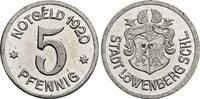 5 Pfennig 1920 Deutschland, Löwenberg Notgeld stfr-