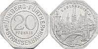 Deutschland, Nürnberg-Fürth 20 Pfennig Strassenbahnmarke / Karlsbrücke -