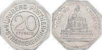 Deutschland, Nürnberg-Fürth 20 Pfennig Strassenbahnmarke / Tugend Brunnen -