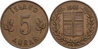Island 5 Aurar 1946 Island, 5 Aurar 1946 ss / vz 2,50 EUR  zzgl. 8,90 EUR Versand