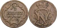 Baden-Durlach 1/2 Kreuzer Karl Friedrich 1738-1811 -