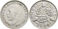 Großbritannien 3 Pence George V. -