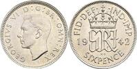 Großbritannien 6 Pence George VI. -