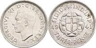 Großbritannien 3 Pence George VI. -