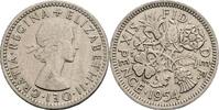 Großbritannien 6 Pence Queen Elizabeth II. -